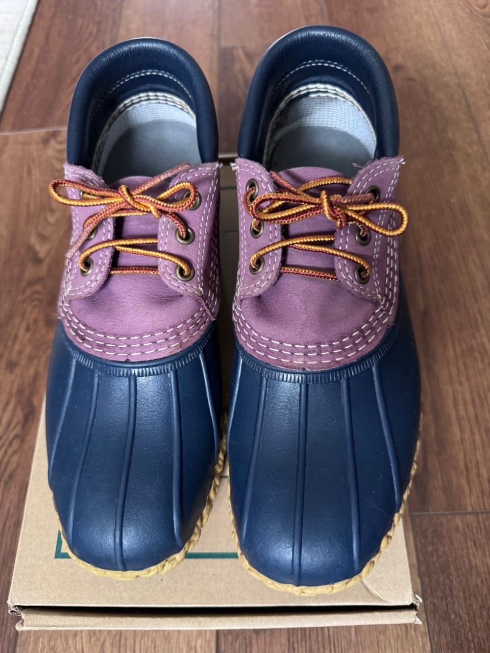 LL Bean - Bean Boots - Gumshoes - Purple/Navy - 10 - Picture 1 of 4